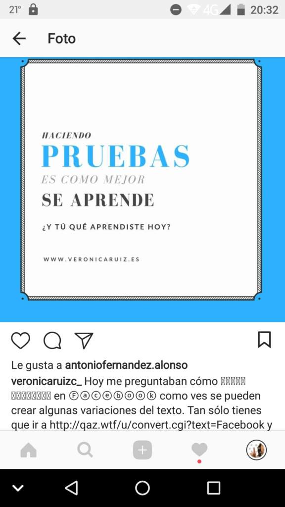 Cambiar las tipografías en las redes sociales